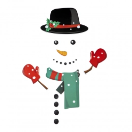 Fridge magnet set - Snowman 20 pcs, 33,5x18,5x0,16 cm