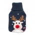Hot water bottle in a sweater cover, 1 liter, dec. reindeer Hot water bottle in a sweater cover, 1 liter, dec. reindeer