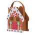 Christmas felt bag in shape of gingerbread house 14,5x8x18+4 cm dec. II Christmas felt bag in shape of gingerbread house 14,5x8x18+4 cm dec. II