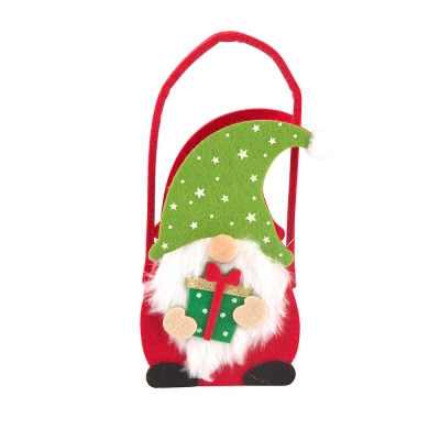 
                                                Christmas felt bag in shape of gnome 11x8x18+4 cm
                                                