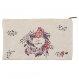 Lilac blossom make up bag with lining 12x20 cm dec. Jesteœ wyj¹tkowa