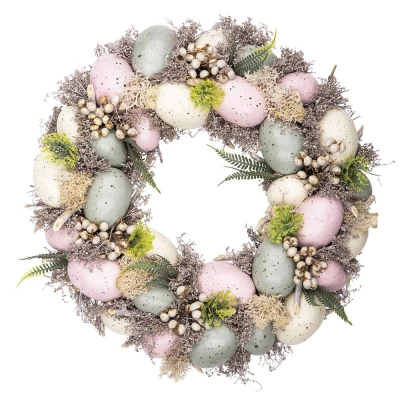 
                                            Wreath colorful eggs 30x30x8 cm
                                            