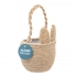 Jute basket 12x12x15 cm