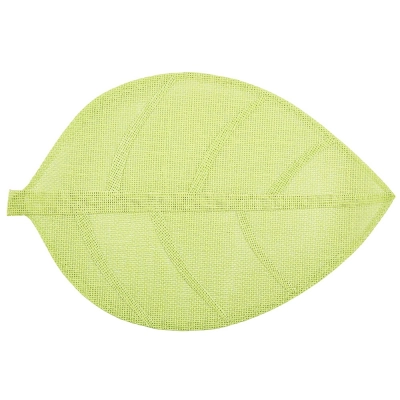 
                                            Natural coaster in leave shape 33x48 cm green
                                            