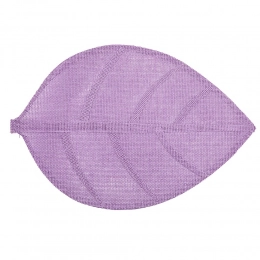 Natural coaster in leave shape 33x48 cm purple