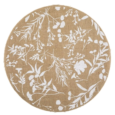 
                                            Jute natural coaster 38 cm dec. Meadow
                                            