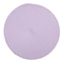 Round coaster 38 cm dec. purple braid
