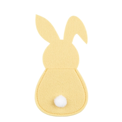 
                                            Фетровый держатель для столовых приборов 10x20 см 4 шт желтый
                                            