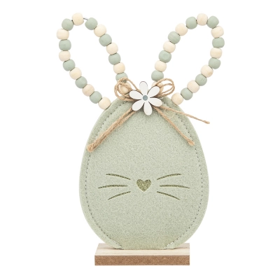 
                                                Felt green rabbit  11x4x22 cm
                                                