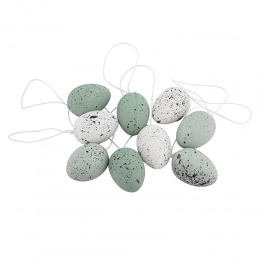 Set of 9 egg pendants mix color b