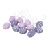 Набор из 12 фиолетовых подвесок в форме яиц Набор из 12 фиолетовых подвесок в форме яиц