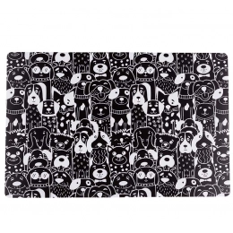 Zwierzaki table coaster 28x43 cm dec. Black dog