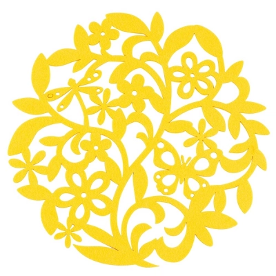 
                                                Felt mat yellow color 30x30x0,3 cm
                                                