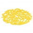 Felt mat yellow color 30x30x0,3 cm