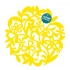 Felt mat yellow color 30x30x0,3 cm