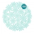 Felt mat mint color flower design 30x30x0,3 cm Felt mat mint color flower design 30x30x0,3 cm