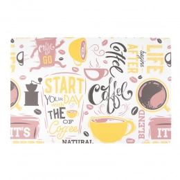 Table coaster 28x43 cm morning coffee B