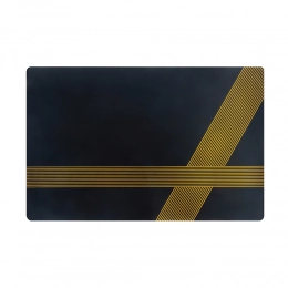 Modern Art table coaster 28x43 cm black