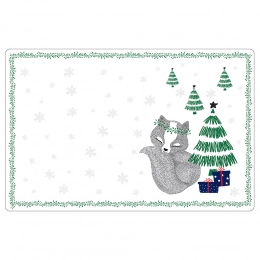 Winter Friends table coaster 28x43 cm dec. Fox