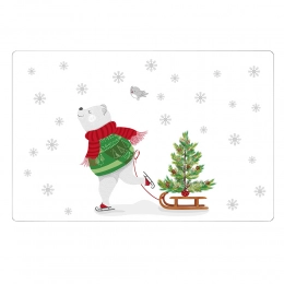 Christmas Bear table coaster 28x43 cm