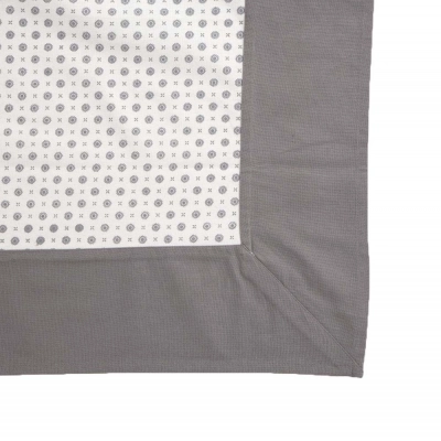 
                                            Table cloth 110x160 cm white with grey decor
                                            