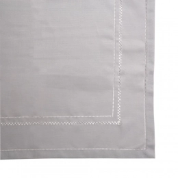 Table cloth 80x80 cm grey openwork