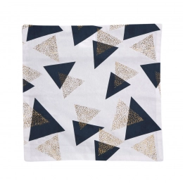 Gold foil print with back zipper