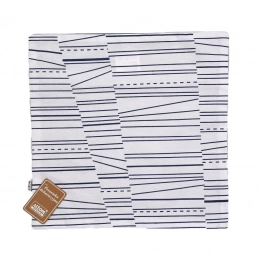 Printed with solid back and back zipper