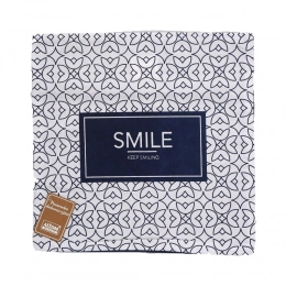 Printed with solid back and back zipper