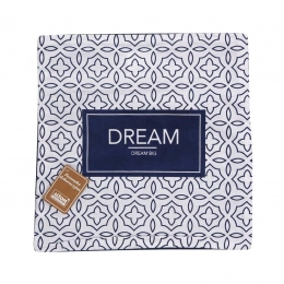 Printed with solid back and back zipper