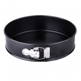 Springform pan 24cm corrugated bottom black