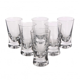 Set of 6 vodka glasses x small 25 ml