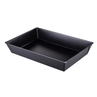 
                                            Baking tin sheet corrugated 360x245x60 black
                                            