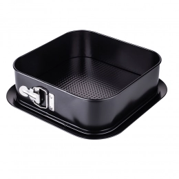 Springform pan square 240 non-stick black
