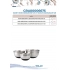Set of 3 stainless steel bowls with silicone base (16x8 cm; 20x9.5 cm; 24x11.5 cm)