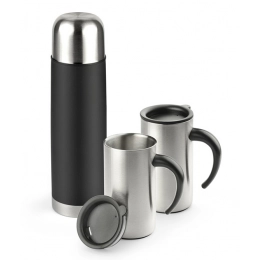 Gift Set ACON (Vacuum flask 500 ml and 2 travel mugs 260 ml)