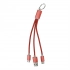 Keyring, charging cable set
