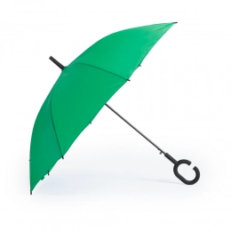 Umbrellas & Ponchos. Windproof automatic umbrella, C shaped handle