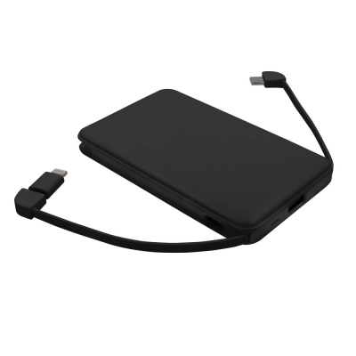 
                                                Power bank 5000 мАч с интегрированными кабелями, адаптер включен | Presley
                                                