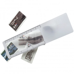 Office. Bookmark, ruler, magnifying glass