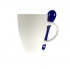 Ceramic mug 300 ml with spoon