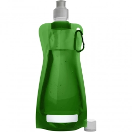 Foldable bottle 420 ml with carabiner