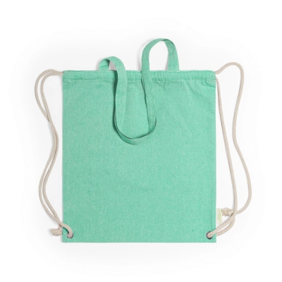 
                                                Recycled cotton bag 2 in 1, drawstring bag and shopping bag
                                                