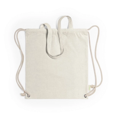 
                                                Recycled cotton bag 2 in 1, drawstring bag and shopping bag
                                                