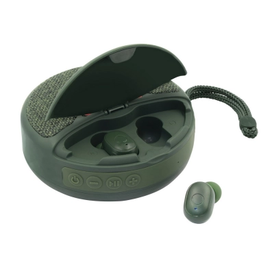 
                                                Беспроводная колонка 5W AIR GIFTS с функцией радио и беспроводным наушниками CALEB
                                                
