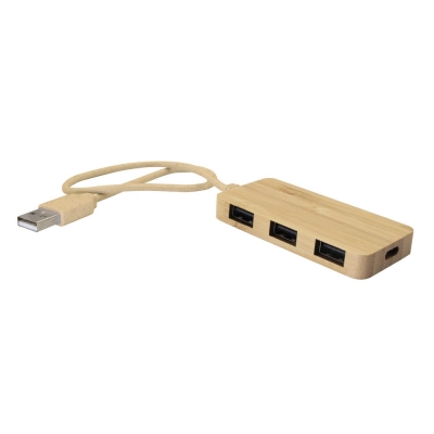 
                                                Usb-хаб из бамбука с USB и USB-C портами BRIGHT KENZIE
                                                