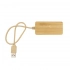 Usb-хаб из бамбука с USB и USB-C портами BRIGHT KENZIE