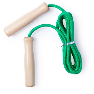 
                                            Skipping rope with wooden handles
                                            
