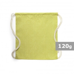 None. Recycled cotton drawstring bag