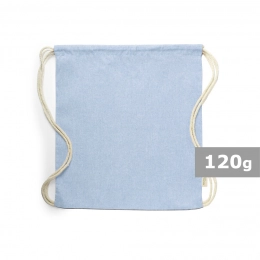 None. Recycled cotton drawstring bag